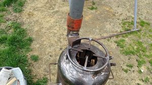 Комбинированная печка из газового баллона