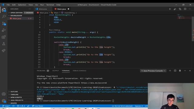 Java: Enums смотреть онлайн