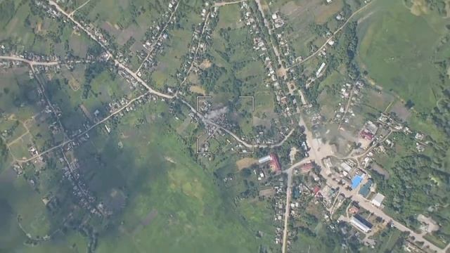 Русская артиллерия отрабатывает по выявленному противнику. Будни войны, Белгородское пограничье.