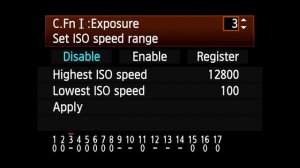 Canon EOS 1D Mark IV - Setting ISO Range 2/13