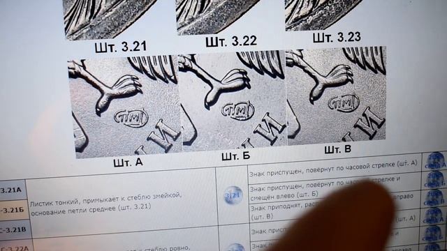 Редкие монеты России. 1 рубль 2009 СПМД-немагнитные разновидности