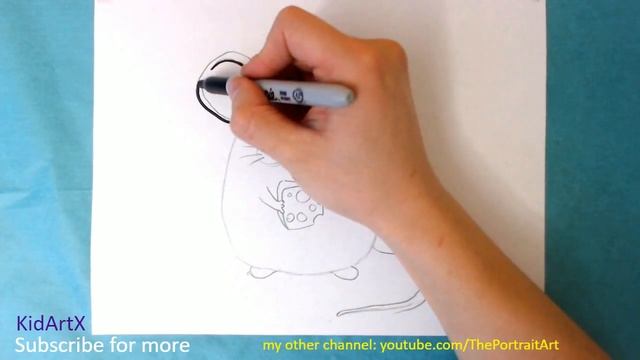 (fast-version) How to Draw A cute mouse with cheese - Step by Step Tutorial смотреть онлайн