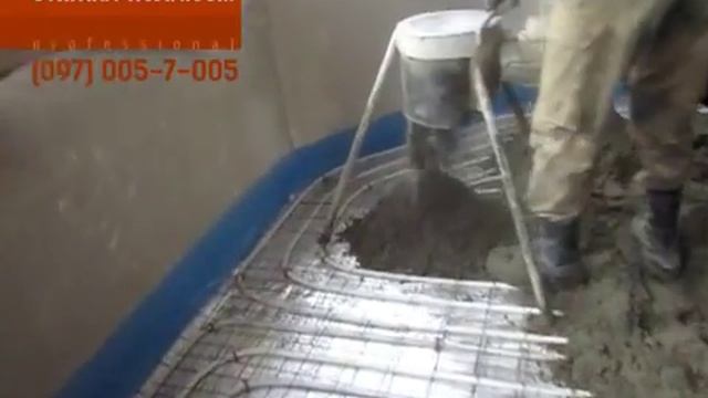 Машинная стяжка пола смотреть онлайн