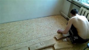 osb листы на деревянный пол, osb sheets on wooden floor, Осб 9мм, OSB листы на пол - Осб плита