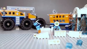 Don't Thaw a Lego Woolly Mammoth MiNiFiGURE Animation from set 60195 Arctic Mobile Exploration Base