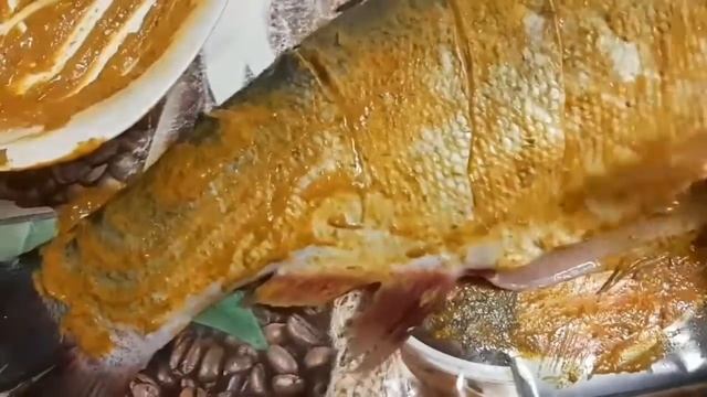 ОЧЕНЬ ВКУСНАЯ  РЫБА ТОЛСТОЛОБ ЗАПЕЧЁННАЯ В ФОЛЬГЕ