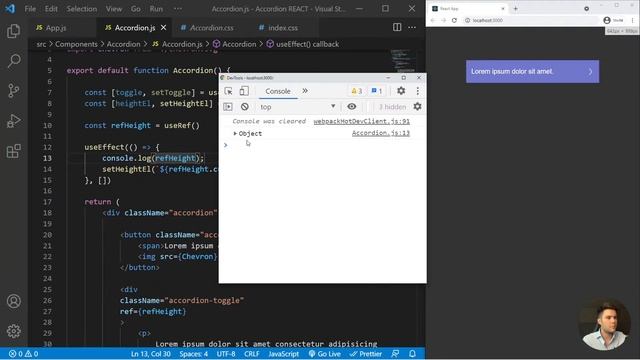 Build an Accordion with React ⚛️ смотреть онлайн