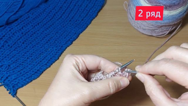 ШАРФ спицами ✅️ Лицевую вяжем другим способом🧣Knitting Pattern🧣Scarf 👩🦰