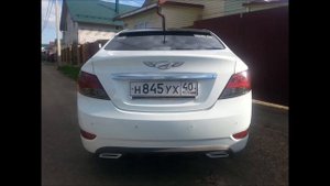 Диффузор заднего бампера Hyundai Solaris