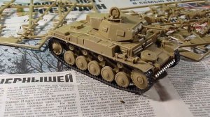 Сборка модели танка Panzerkampfwagen II Ausf F/G / Assembly a scale model PzKpfw II Ausf F/G