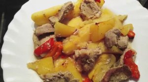 ОЧЕНЬ ВКУСНАЯ КАРТОШКА С МЯСОМ В ДУХОВКЕ.