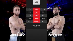 Сайгид Абдулаев vs. Умалат Исрапилов | Saygid Abdulaev vs. Umalat Israpilov | ACA 164
