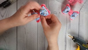 МК: ПРИМЕНЯЕМ ПРИНТ 4СМ/ DIY: Arcos de cinta de 4 cm