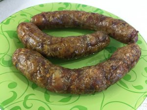 Домашняя колбаса с рубленого мяса