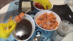 КАК ПРИГОТОВИТЬ ШАШЛЫК ИЗ РЫБЫ (СЕМГА) В ДУХОВКЕ