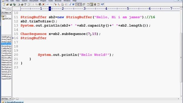 CoreJava HandsOn 9 - StringBuffer and StringBuilder смотреть онлайн