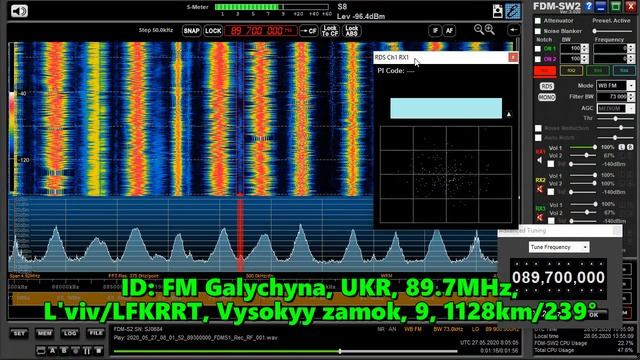 27.05.2020 08:04UTC, [Es], FM Galichina, Украина, 89.7МГц, 1123км