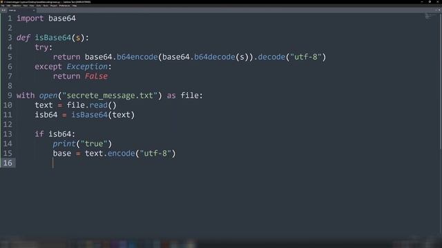 Writing a simple Base64 encoding and decoding Python script