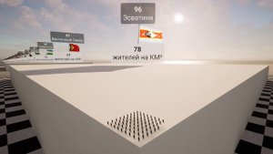 Страны по Плотности Населения на км².