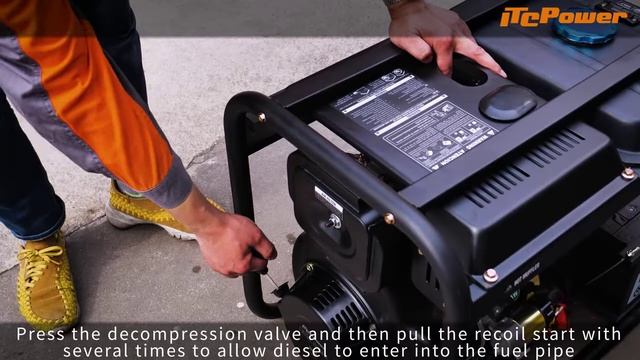 ITCPOWER Diesel Generator Operate Video