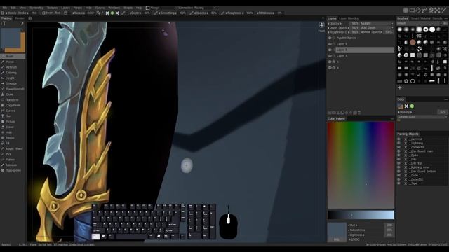 [3DCoat] Hand Painted Texture on Blender 3D Game Asset