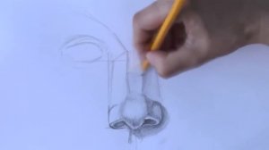 УРОКИ РИСОВАНИЯ - Как нарисовать НОС КАРАНДАШОМ.