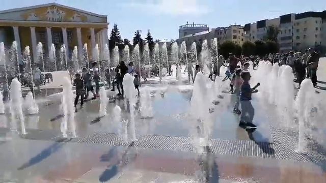 Чебоксары. Залив. Танцующие фонтаны. Поющие фонтаны