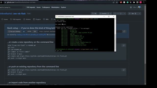 Uploading local repository to GitHub using Git and Git Bash terminal смотреть онлайн
