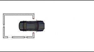 Закрытие ворот после проезда авто