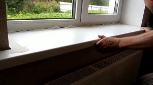Установка ПВХ подоконника своими руками.