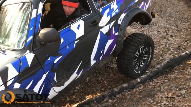 Тест редуктора 5.1 в Ниве против сток Нивы. смотреть онлайн