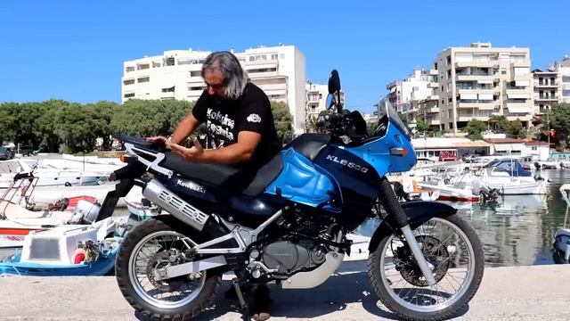 KAWASAKI KLE500 . KOKKINA FEGARIA TEST