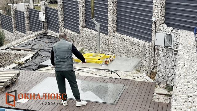Установка глухих зенитных фонарей в Севастополе на алюминиевый профиль Алютех