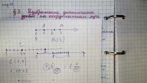 § 3. Изображение десятичных дробей на координатном луче 6 класс МАТЕМАТИКА Герасимов, Пирютко