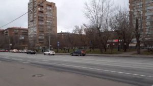 Москва 3384 площадь Академика Люльки, улица Бориса Галушкина осень день