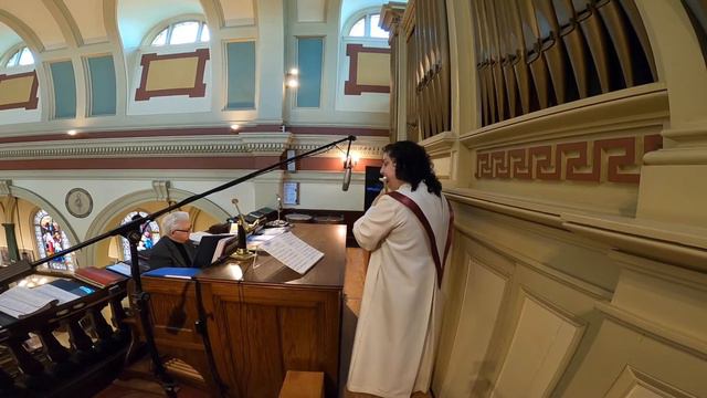 Prelude to Mass - Flute and Pipe Organ - Bach Cantata No 156 смотреть онлайн