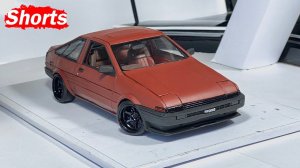 Из пластилина в машину Toyota trueno AE86 создание с нуля #Shorts