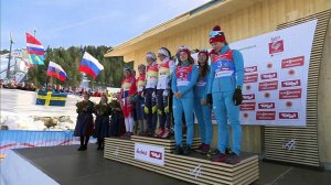 Женская сборная России завоевала бронзу в эстафете на Чемпионате мира по лыжам