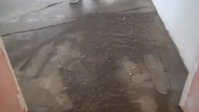 Подрезка стяжки после заливки