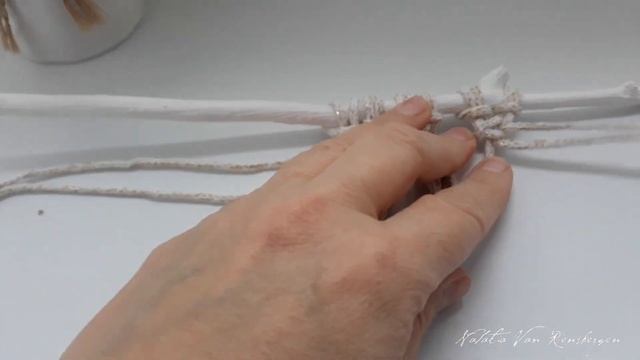 Новогоднее панно в технике макраме _ Macrame