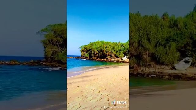 Amazing blue beach island ? Dickwella Sri Lanka