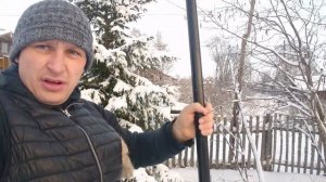 Обзор скрепера Fiskars!  Суперлёгкая, с деревянной ручкой и для   большого объема снега!