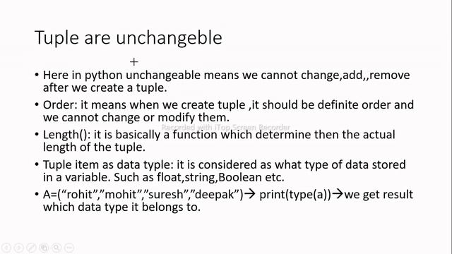 Python Tuple tutorial || Python Tuple Module ||