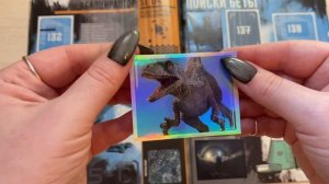 PANINI Мир Юрского Периода: Господство(Jurassic World 3: Dominion)2022г. Распаковка 10 пакетиков #3