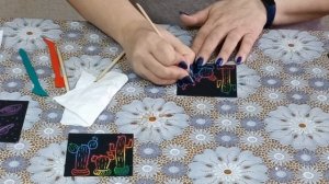 Мастер-класс по рисованию в технике граттаж