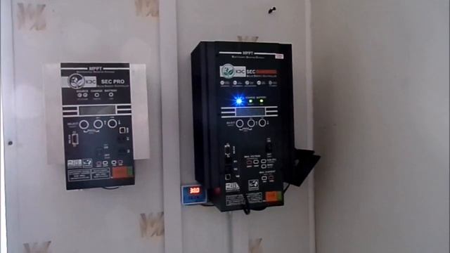 Солнечная электростанция зимой