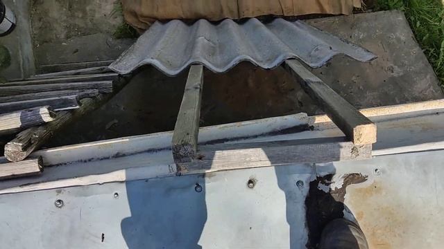 Крыша сарая. ШИФЕР с Дома!