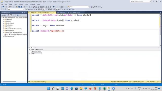 SQL Class 07 : Using DateTime (Zero to Pro in Database) | Microsoft SQL Server | In English смотреть онлайн