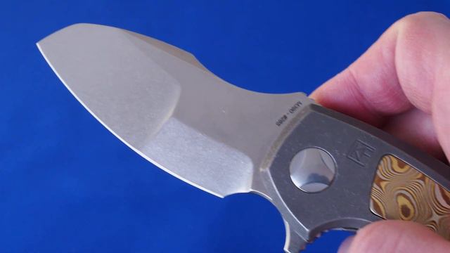 Нож CKF PeaceDuke М390, Мокумэ Кастом, дизайн Малышев