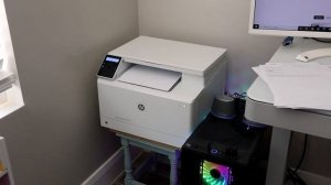 HP Color Laserjet Pro MFP 182nw All-In-One Wireless Laser Printer Demo & Review Plus Phone Printing